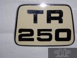 Emblem Motorhaube Triumph TR250, Originalteil, gebraucht